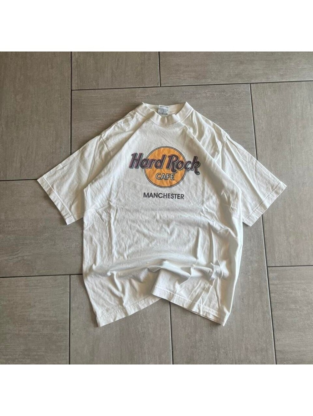 Hard Rock Cafe Manchester Vintage White Large